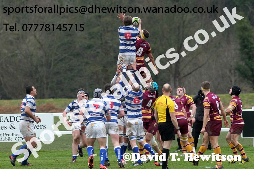 Tynedale v Sedgley Park, Tynedale Park, Corbridge, Northumberland. Photo: David T. Hewitson/Sports for All Pics